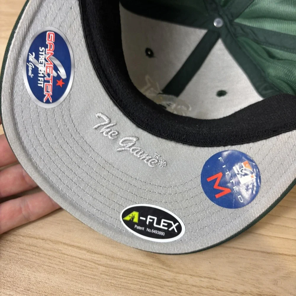 Notre Dame Fighting Irish Hat‎ Cap Fitted Medium Green Baseball The Game